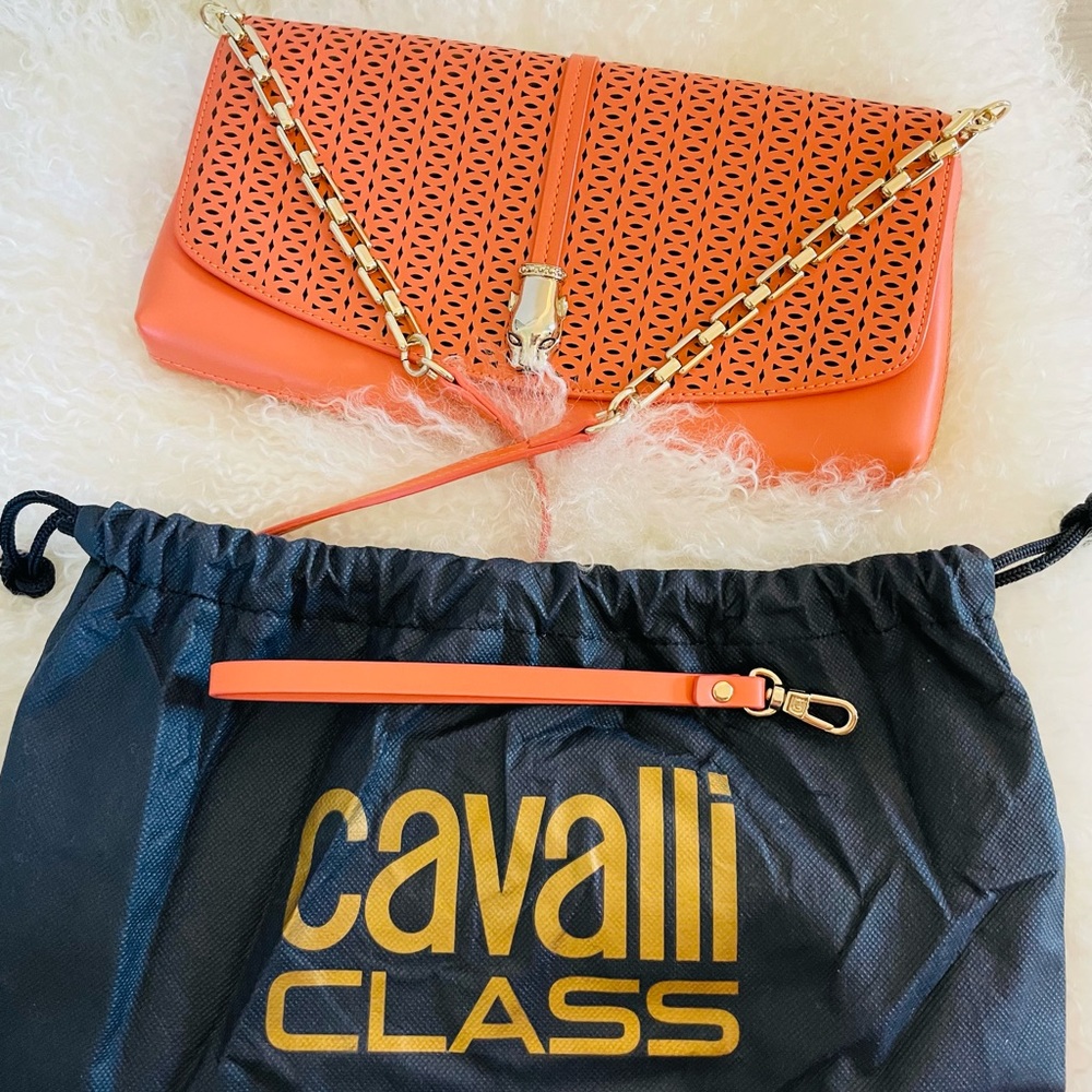 New authentic Roberto Cavalli purse. Bought in Italy. Cow leather